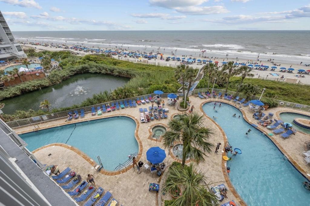 Direct Oceanfront- King Bedroom- Amazing Views/Pools/Hot Tubs/Beach Access/Golf Myrtle Beach Eksteriør billede